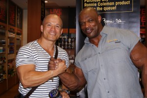 With 8 x Mr Olympia - "The King", Ronnie Coleman. 