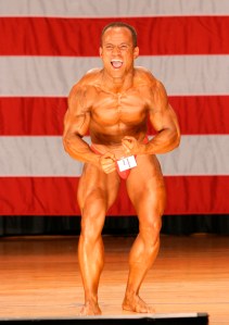 Most muscular pose.  World Natural Bodybuilding Championships, NY USA. Represented: Australia. Placing: 4th.