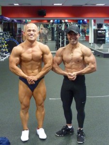 With my friend and coach at that time - 2 x World Number 1 (natural bodybuilder).