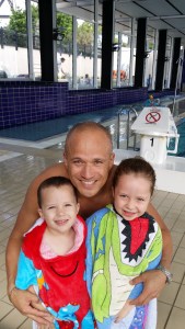 At the pool with my munchkins - Zachary and Olivia. Learning the basics of swimming with me. Your children are the most important investments you will ever make in your life (for those with kids). Become aware of their strengths-their way. 