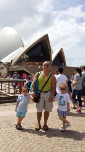 Day out with my children at the Opera House. 