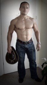 A little fun with my cowboy hat at home. 